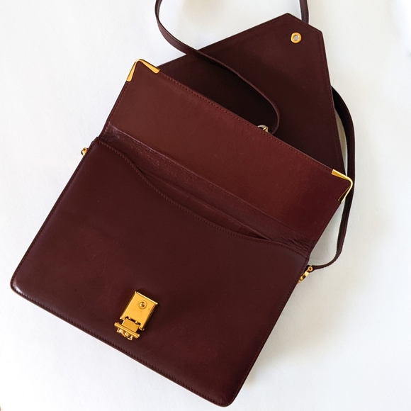 Vintage Cartier Bordeaux Leather Satchel - Picture 2 of 13